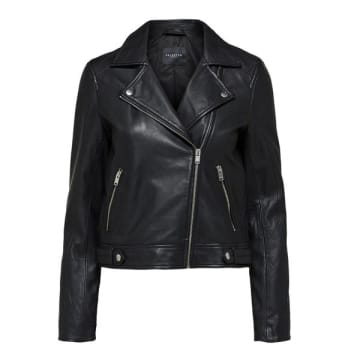 Katie Black Leather Jacket