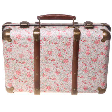Rosas de maleta floral vintage