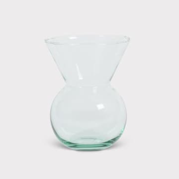 Vase rond en verre à fleurs