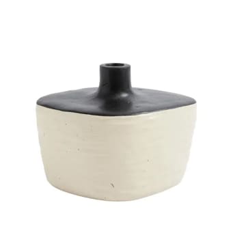 Vase Tuto Ceramic Black/Creme 