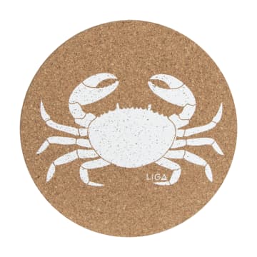 Set de table en liège crabe