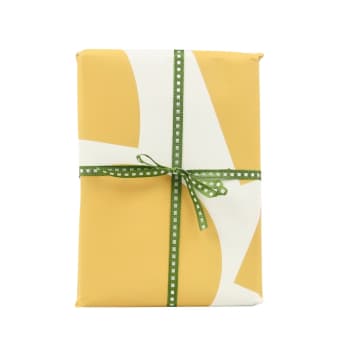 10 Sheets of Gift Wrap - Blocks Mustard
