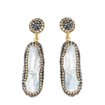 Soru Ohrringe Baroque Pearls Double Sided