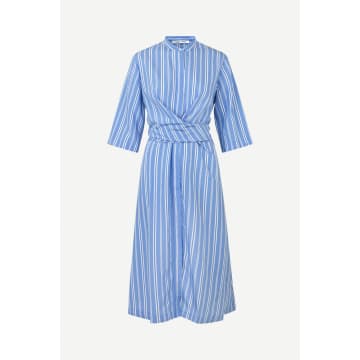 Sylvia Shirt Dress Bold Blue Stripe 