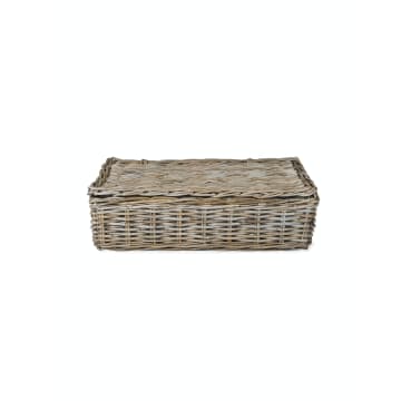 Bembridge Rattan Storage Basket with Lid  - Small