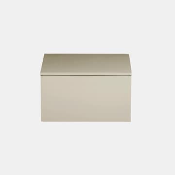 Lux High Lacquer Box mit Deckel Latte