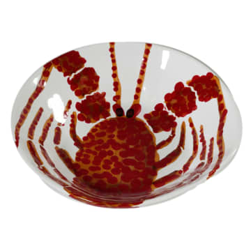 Plato de langosta de cerámica hecho a mano
