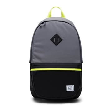 Heritage 2 Backpack Grey Black Safety Yellow