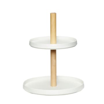 Bamboo + Stone Cake Stand