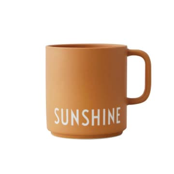 Mustard Favourite Cup with Handle in Sunshine Print