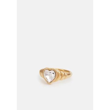 Be My Lover Chrystal Ring Gold
