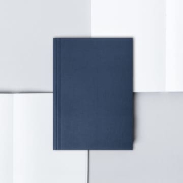 Pocket Layflat Notebook Navy Plain