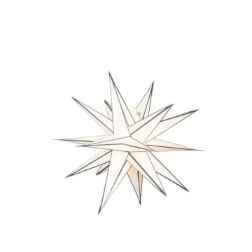 Star Sputnik Christmas White Black 60 Cm