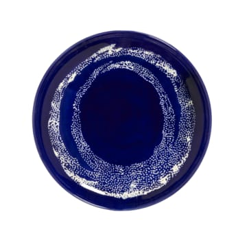 Feast Lapis Lazuli Plate Swirl Dots
