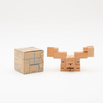Cuberobot small David Weeks, holz