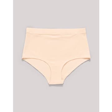 High Size Panties in Organic Cotton - Pack of 2 Beige Color