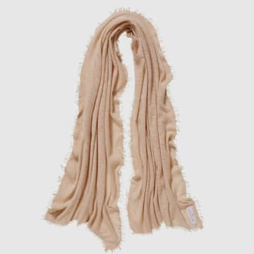 Hand Felted 100% Cashmere Soft Scarf - Sand-Camel + Gift 