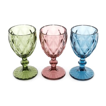 Coloured Glass Wine Glass