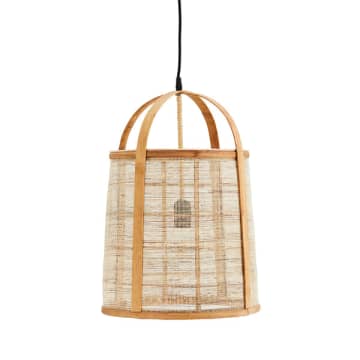 Linen & Bamboo Ceiling Light