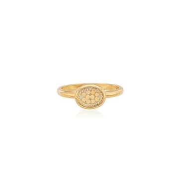 Oval Stacking Ring Gold