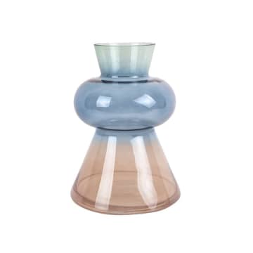 Winter Dream Glass Cone Vase -multicolor 17x23 Cm
