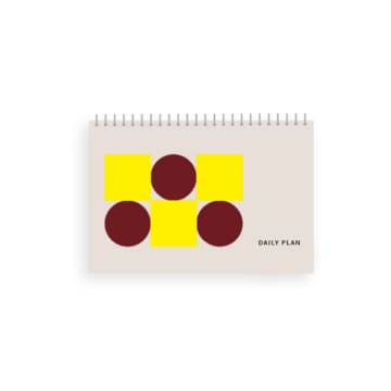 Mini A5 Weekly Planner | Yellow / Maroon