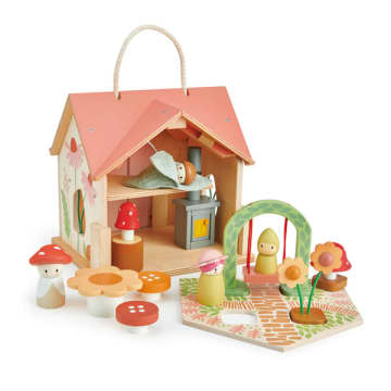 Cottage de palisandro por tiernas juguetes de hoja