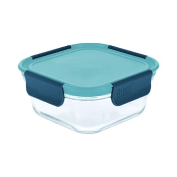 Built Glass Lunch Box in Retro Blue