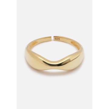 Sanduhrförmiger Ring // Gold