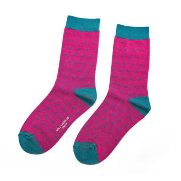 Polka Dots Pink Socks Miss Sparrow