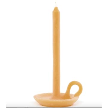 Tallow candle - deep ochre