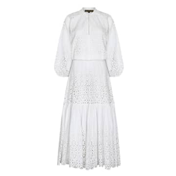 White Shiffle Leo Maxi Dress