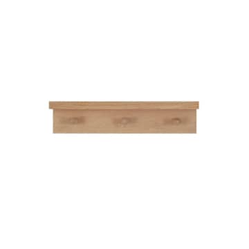 Hambledon Oak Peg Shelf - Small (3 Pegs)