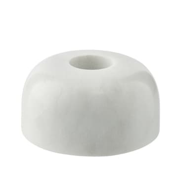 White Marble Candle Holder