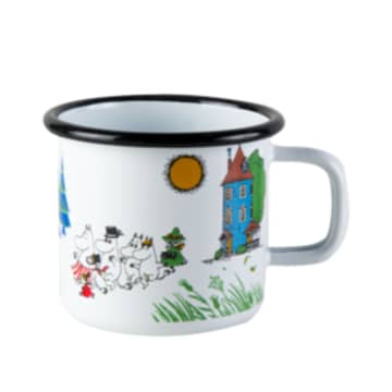 Moomin Enamel Mug - Moominvalley 3.7cl