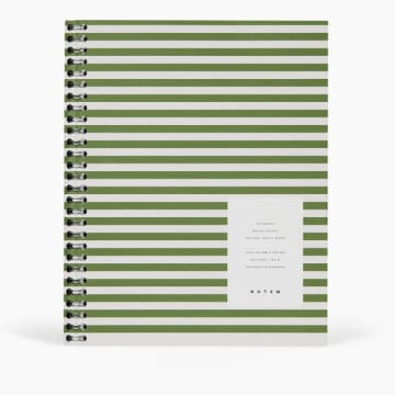 Nela Notebook - Large Green