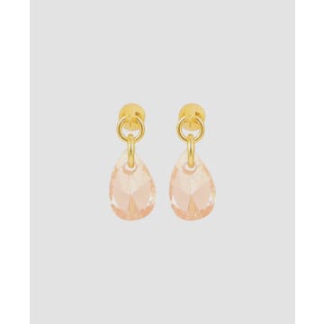 Peach Raindrop Earrings