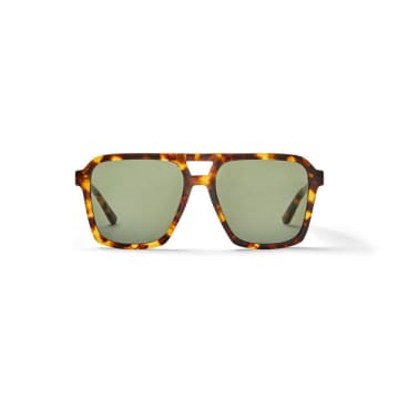 Hustler Sunglasses - Eco Tortoiseshell / Green Lens