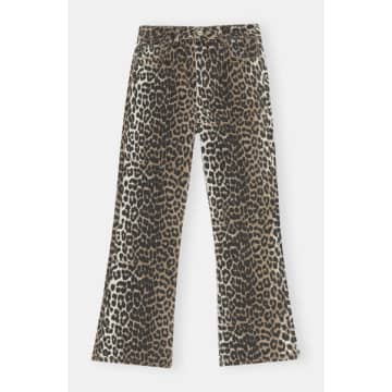 Betzy Cropped Jeans - Leopard