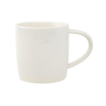 Shell Bisque Mug White (set Of 4)