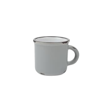 Tinware Espresso Mug In Light Grey (set Of 4)