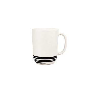 Salamanca Mug Black & White Stripe