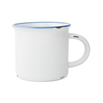 Tinware Mug In White (set Of 4)