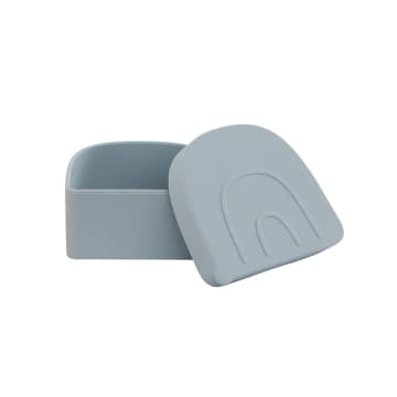 100% silicone snack holder - Dusty Blue