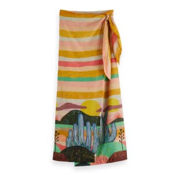 Organic Cotton Abel Macias Printed Sarong Skirt