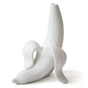 Bananenknospenporzellan Vase - Weiß