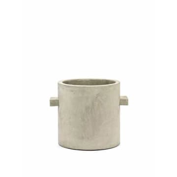 Serax • Round jar in gray concrete size M