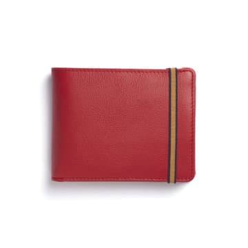 Portefeuille minimaliste avec poche de pièce - rouge