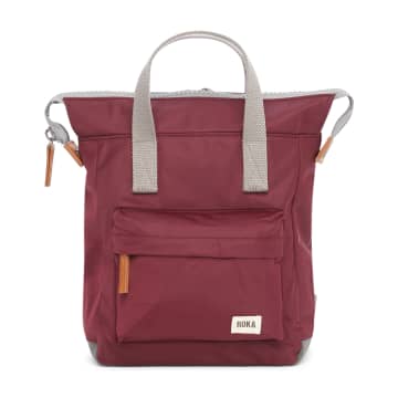 Roka Back Pack Bantry B Design Small Size Made From Sustainable Nylon In Plum