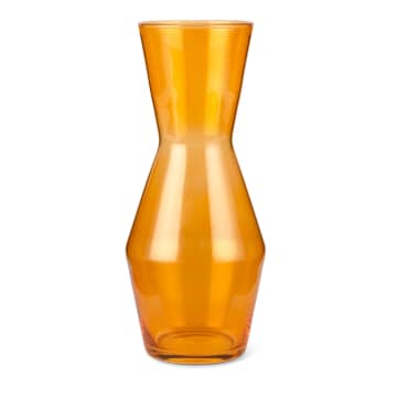 Spring Of Copenhagen Double Up Mouthblown Glass Carafe Or Vase Only 1l In Yellow